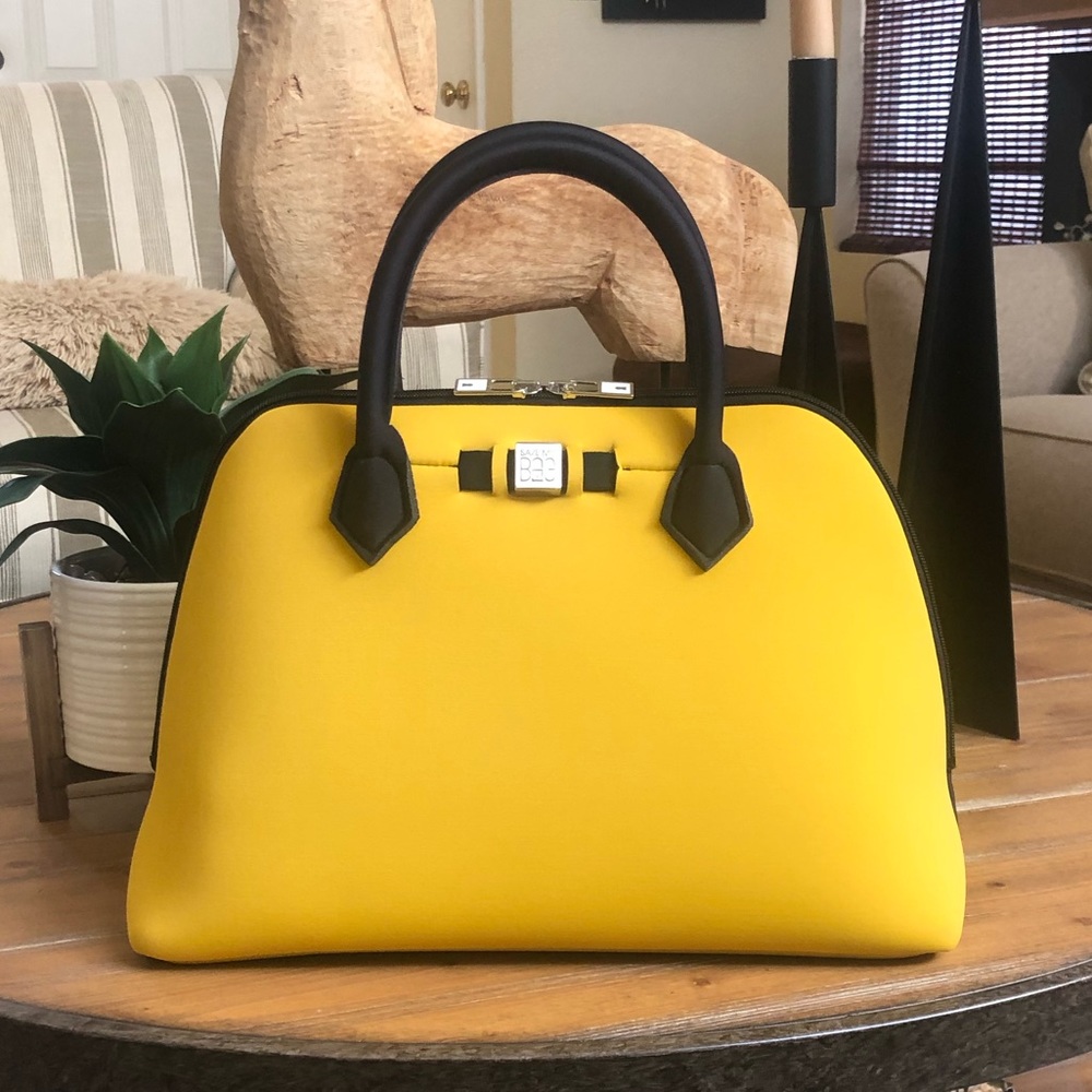 SAVE MY BAG -NWT- Princess MIDI - Yellow Satchel Handbag